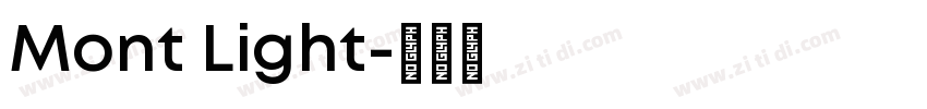 Mont Light字体转换
